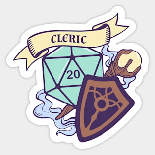 D&D Cleric D20 Sticker